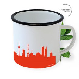 Berlin Emaille Tasse. Skyline