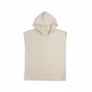Children's poncho made from 100% cotton in beige