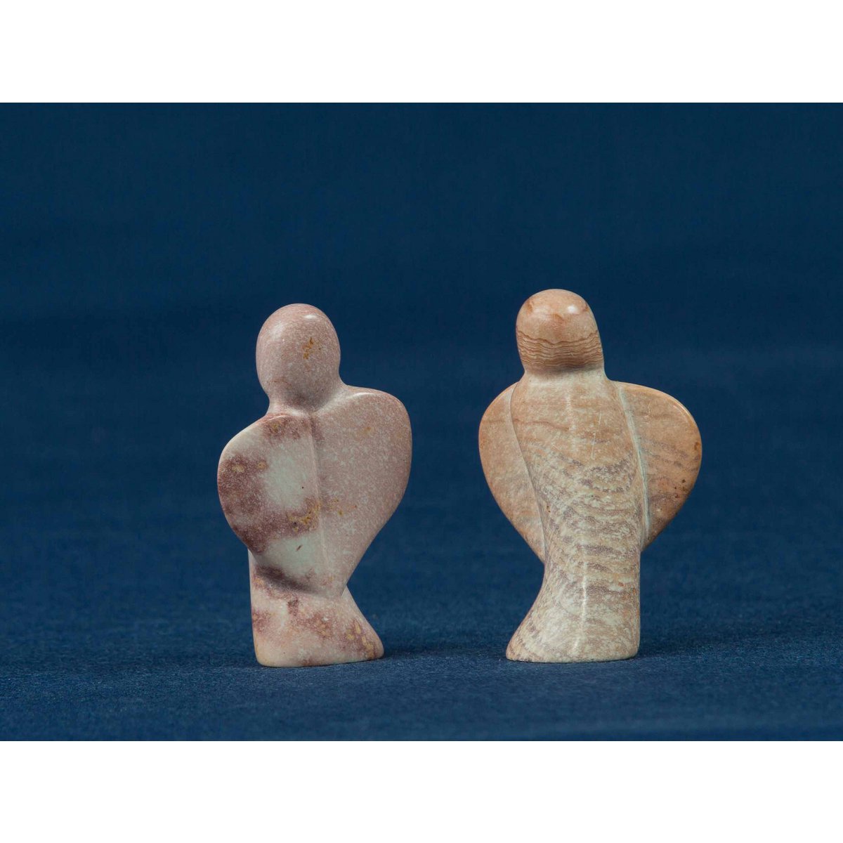 133 Engel klein geschwungen - Speckstein