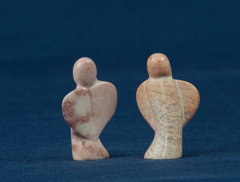 133 Engel klein geschwungen - Speckstein