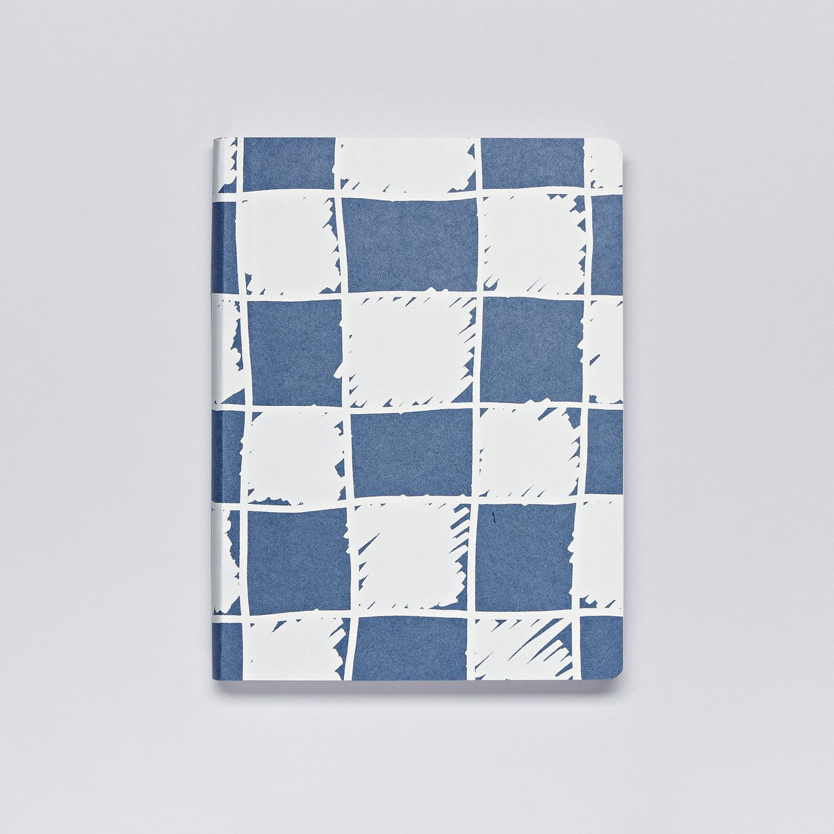 Cheeky Checks - Graphic L | Notebook A5+ | Dotted Journal | 3,5mm dots | 256 numbered pages | 120g Premium-Paper | recycled Denim-Material | sustanably produced in Germany