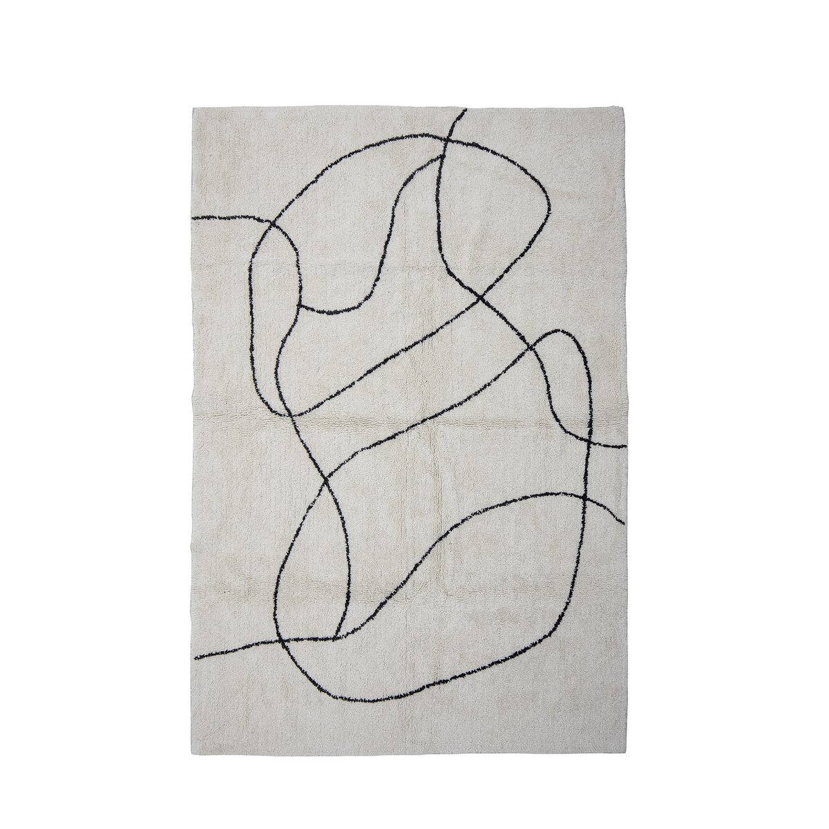 Viga Rug, White, Cotton