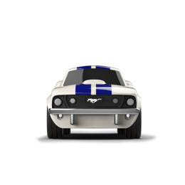 Lille racerbil Ford Mustang beige legetøjsbil