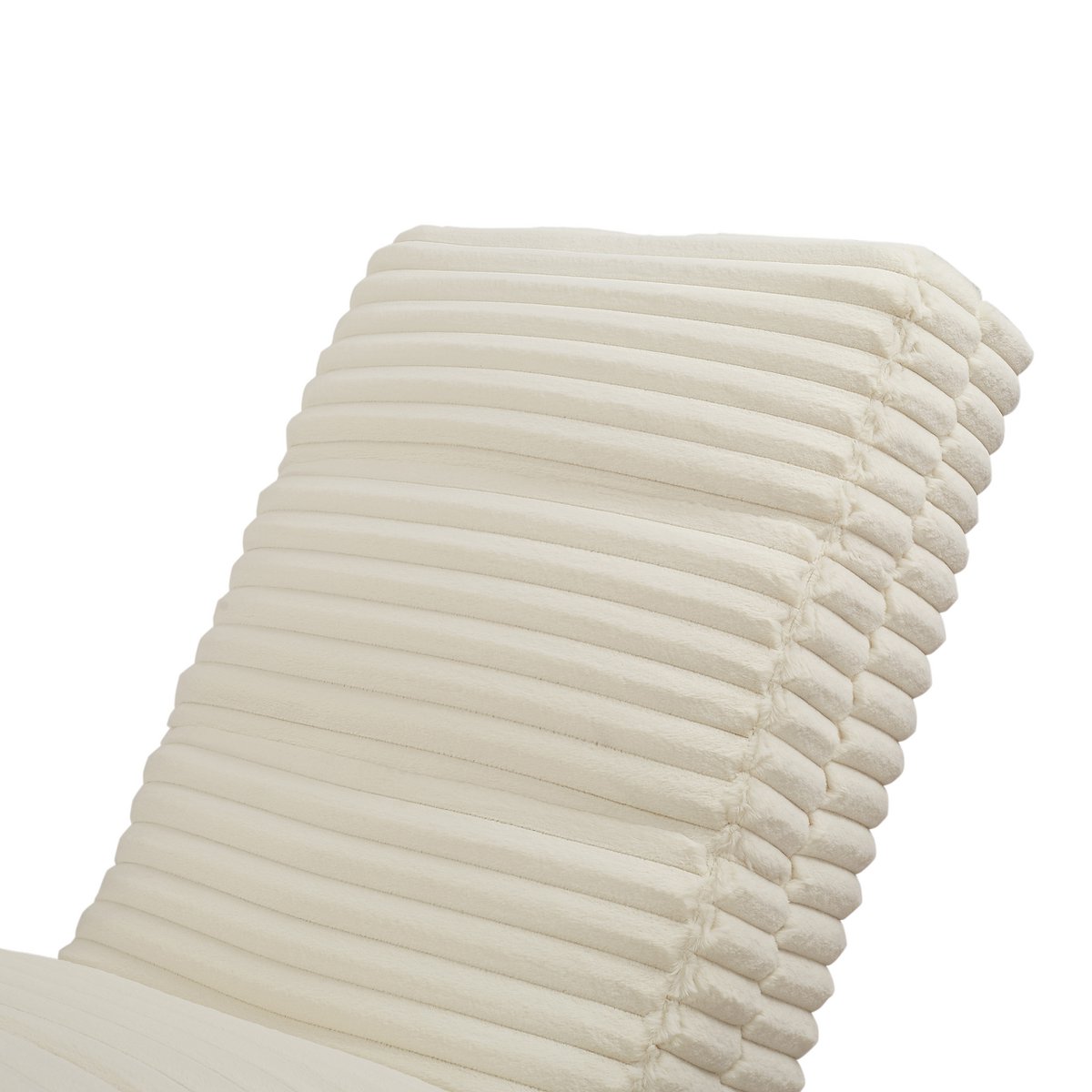 Chaiselongue Plüsch-Cord Beige