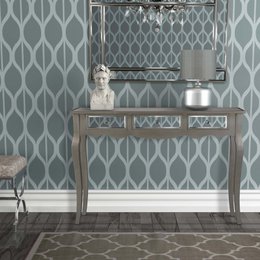 ENTRY TABLE 3 DRAWERS MARSALA