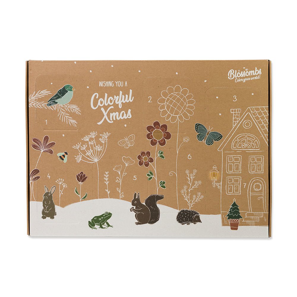 Adventskalender mit 7 Samenbomben Weihnachtskalender