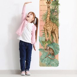 Wall Sticker | Height Measure Safari