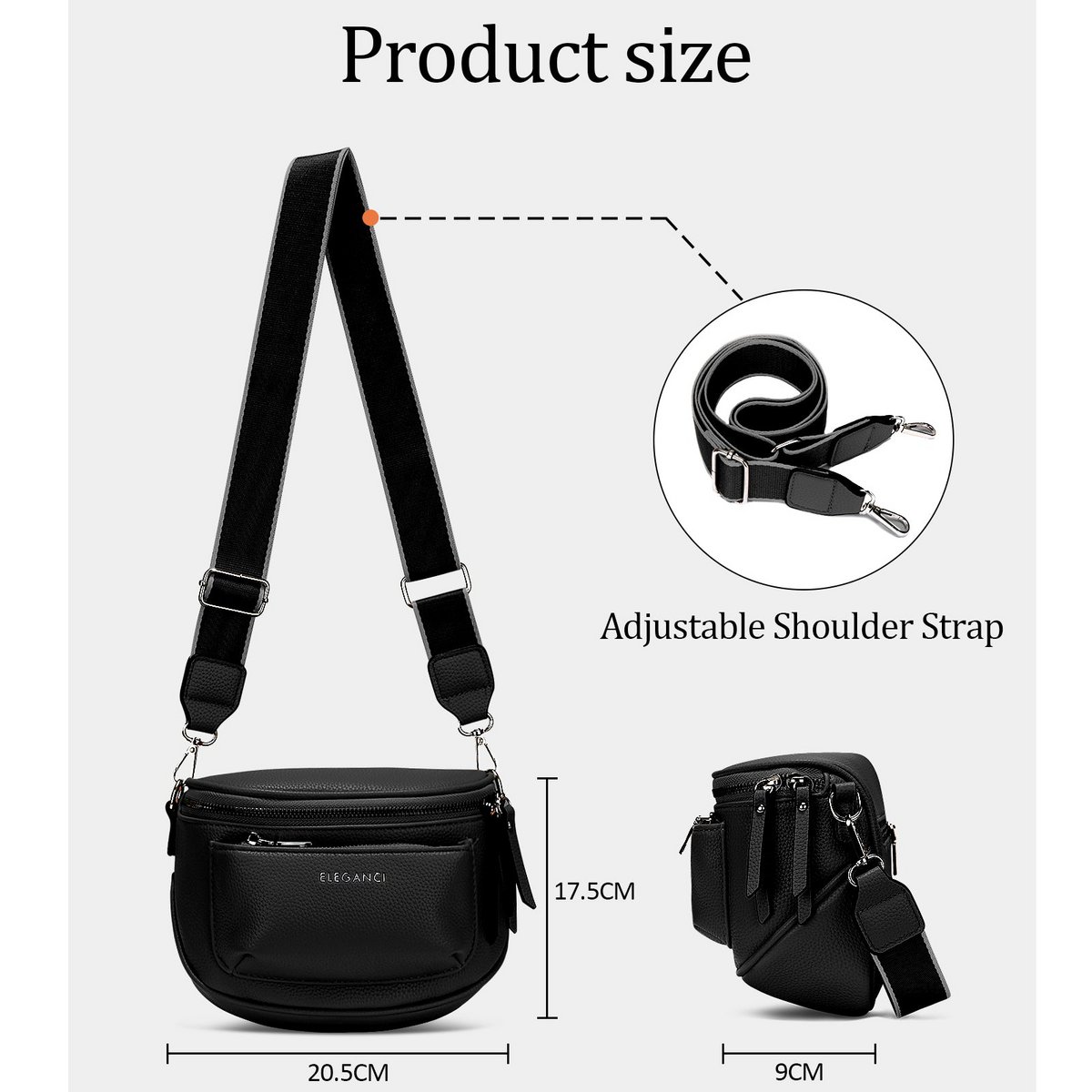 Eleganci EL-60 – Luxe crossbody- & heuptas