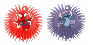 SPIDEY und STITCH Fluffy Yoyo Gummiball 12 cm 2 Sortiert