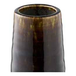 Vase, ceramic, brown, ø12,5x48 cm