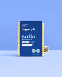 Luffa soap shelf - of course, a natural soap dish made of luffa sponge. Available with or without lemongrass soap.