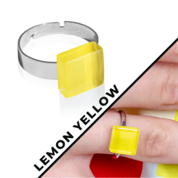 Minimalistischer Ring mit Stein • 10mm • größenverstellbar / individuell / nachhaltig
