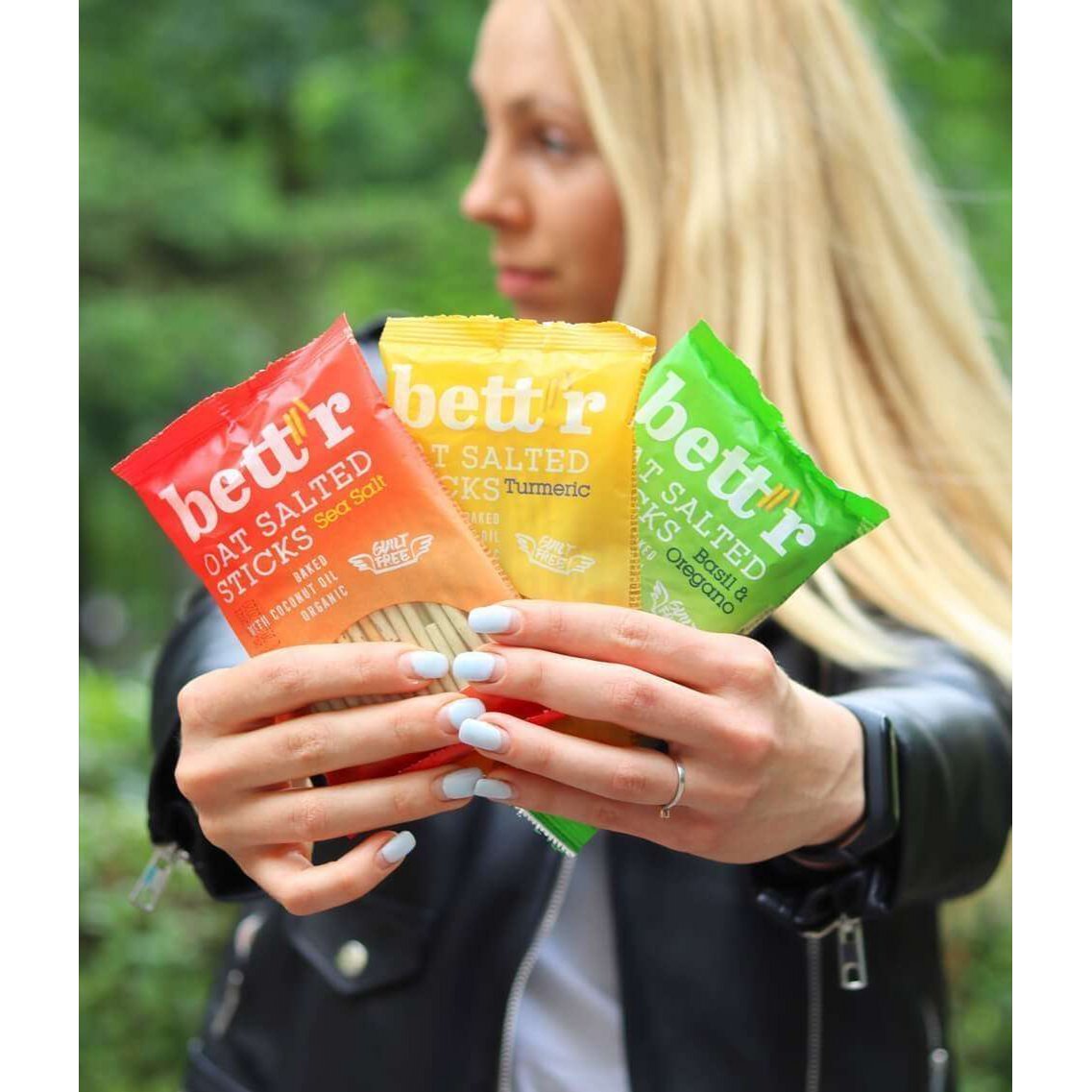 Oat Salted Sticks Turmeric, organic, Bett'r, 50g