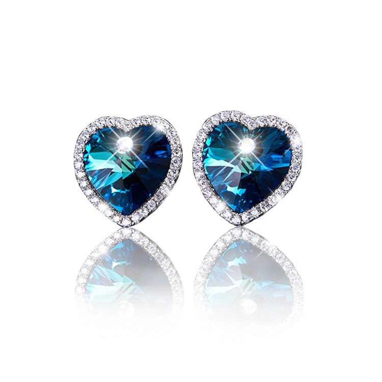 Ohrstecker Blue Hearts