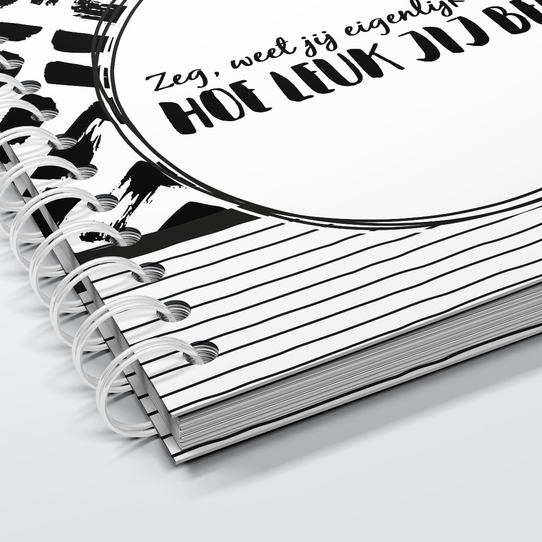 Livre à compléter SilliBeads - You are my darling - Relié Wire-o (GAMME NOIR/BLANC)