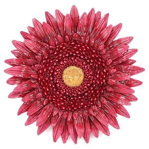 Wanddekoration Blume rot