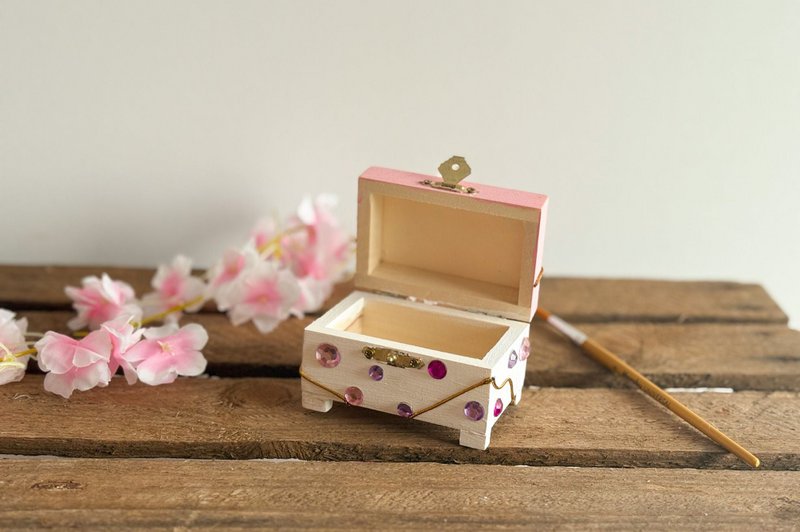 Kit fai da te portagioie rosa/bianco