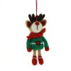 Anh nger WEIHNACHTSELCH, Filz