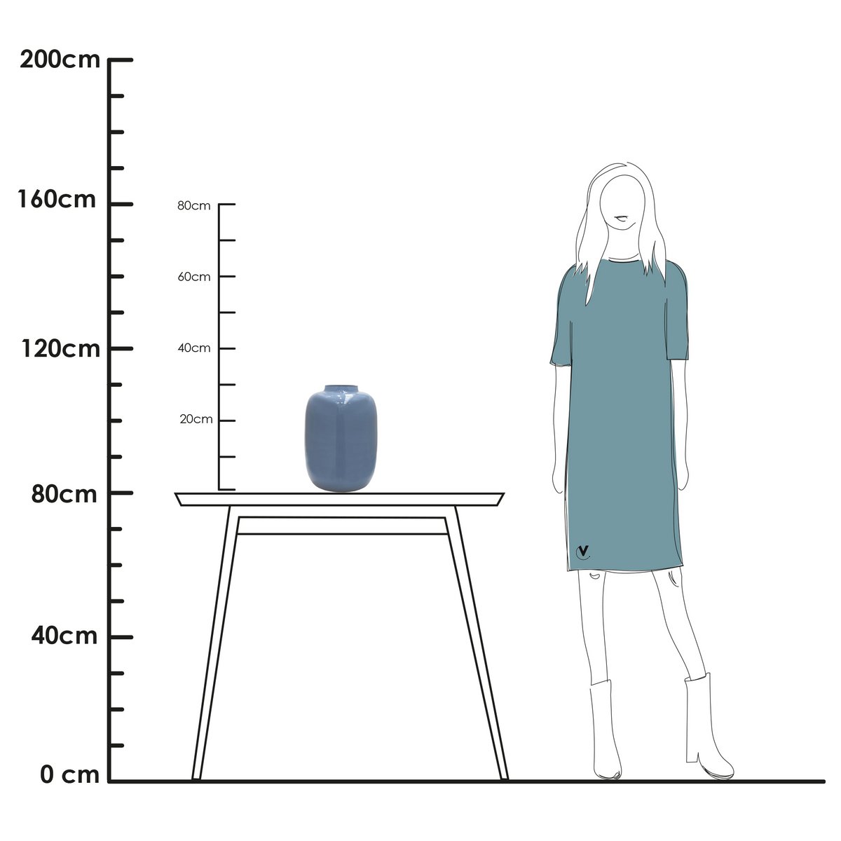 Vaas - Artic light blue-grey