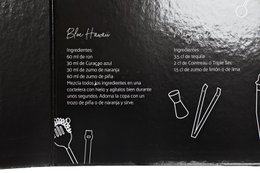 COCKTAIL SET 6 STAINLESS STEEL 8X8X21 550ML BLACK RC185258