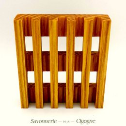 Wooden soap dish