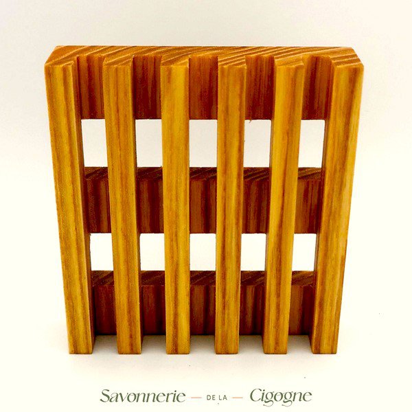 Wooden soap dish