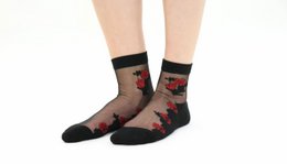 Resistant voile socks - Camélia