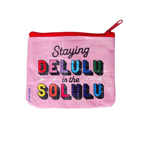 Mini portemonnee Coin purse Staying DELULU van gerecycled plastic