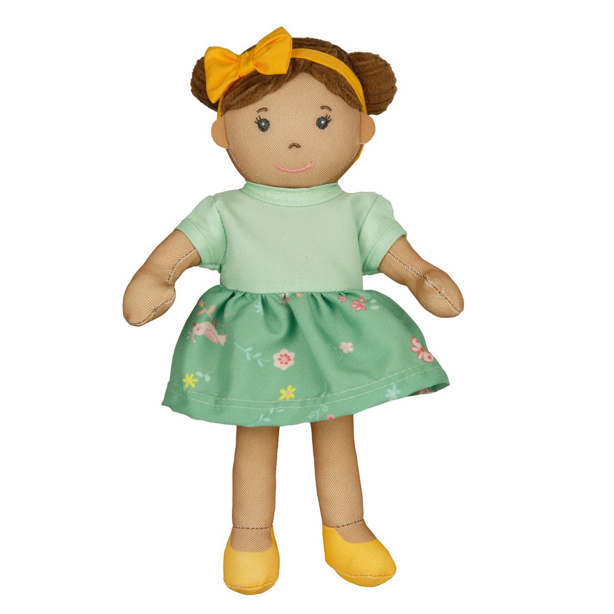 Doll di tessuto '' Martha '' con vestito per indossare e decollare, 22 cm