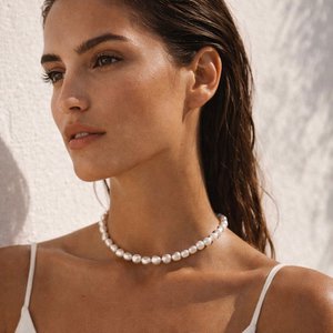 Oceania - Choker necklace with baroque pearls