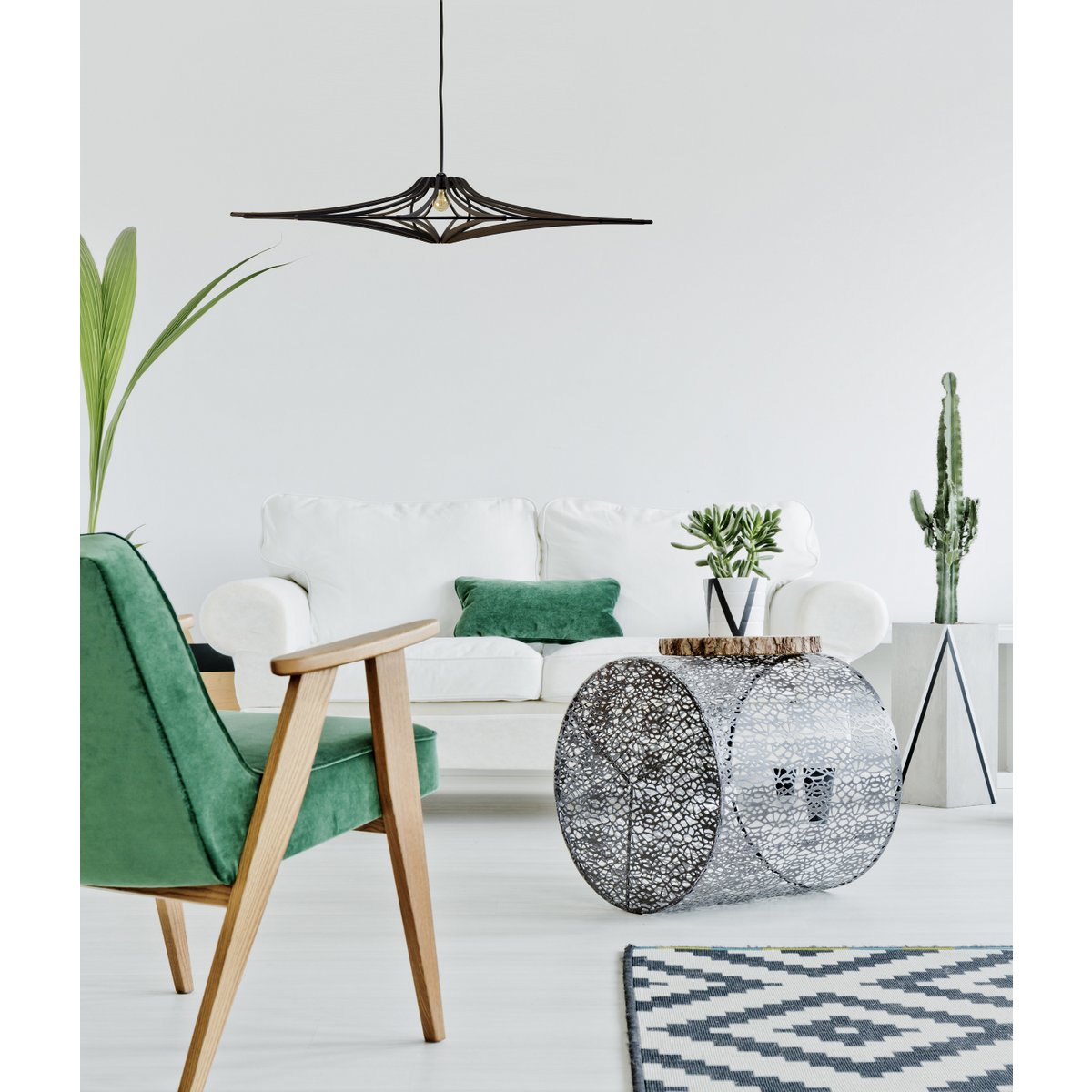 Projekt zawieszenia bois noir śr. 90 cm ŚPIEWAJĄCY CZARNY