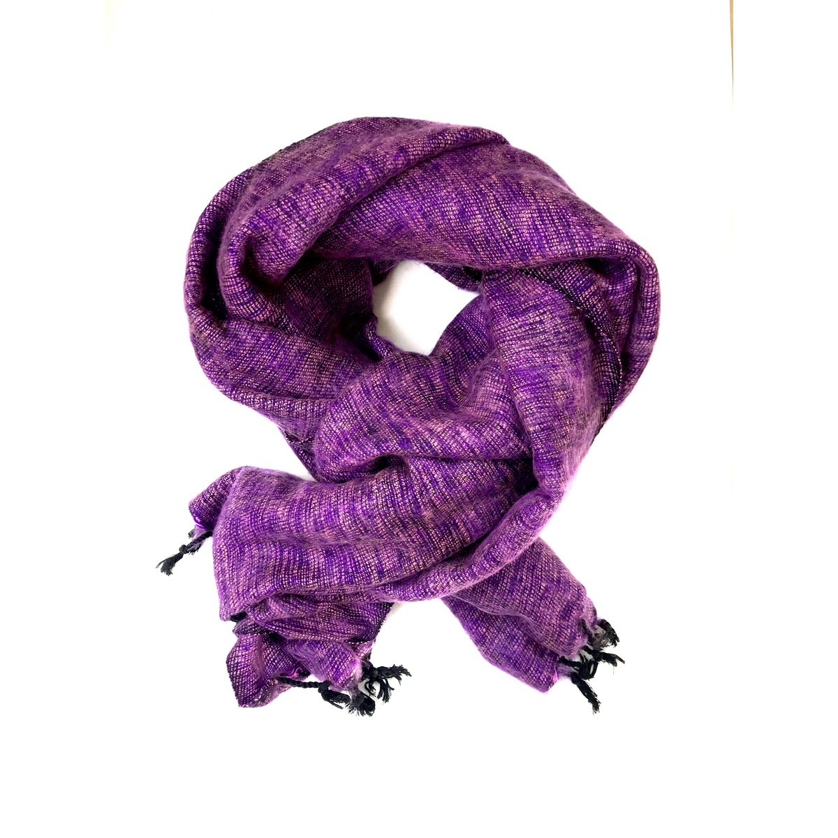 Håndmoder Luxe Yak Wol School | Violet | 190x75 cm | Varm og Zyt | Fair Fasion