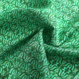 Green Square Silk Scarf Fihri