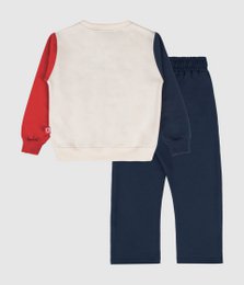 Set aus Sweatshirt und Hose im Urban-Farbblock-Design