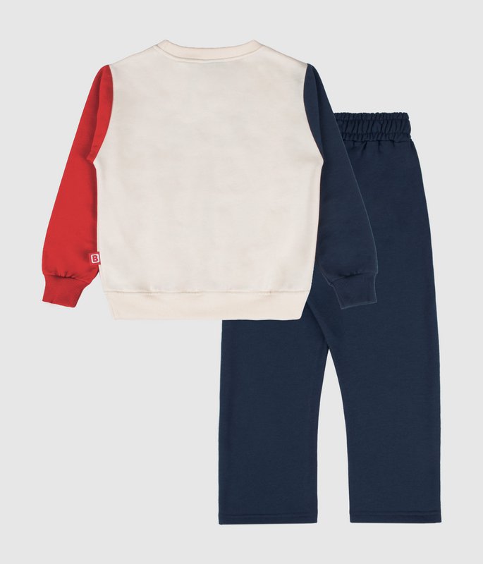 Set aus Sweatshirt und Hose im Urban-Farbblock-Design