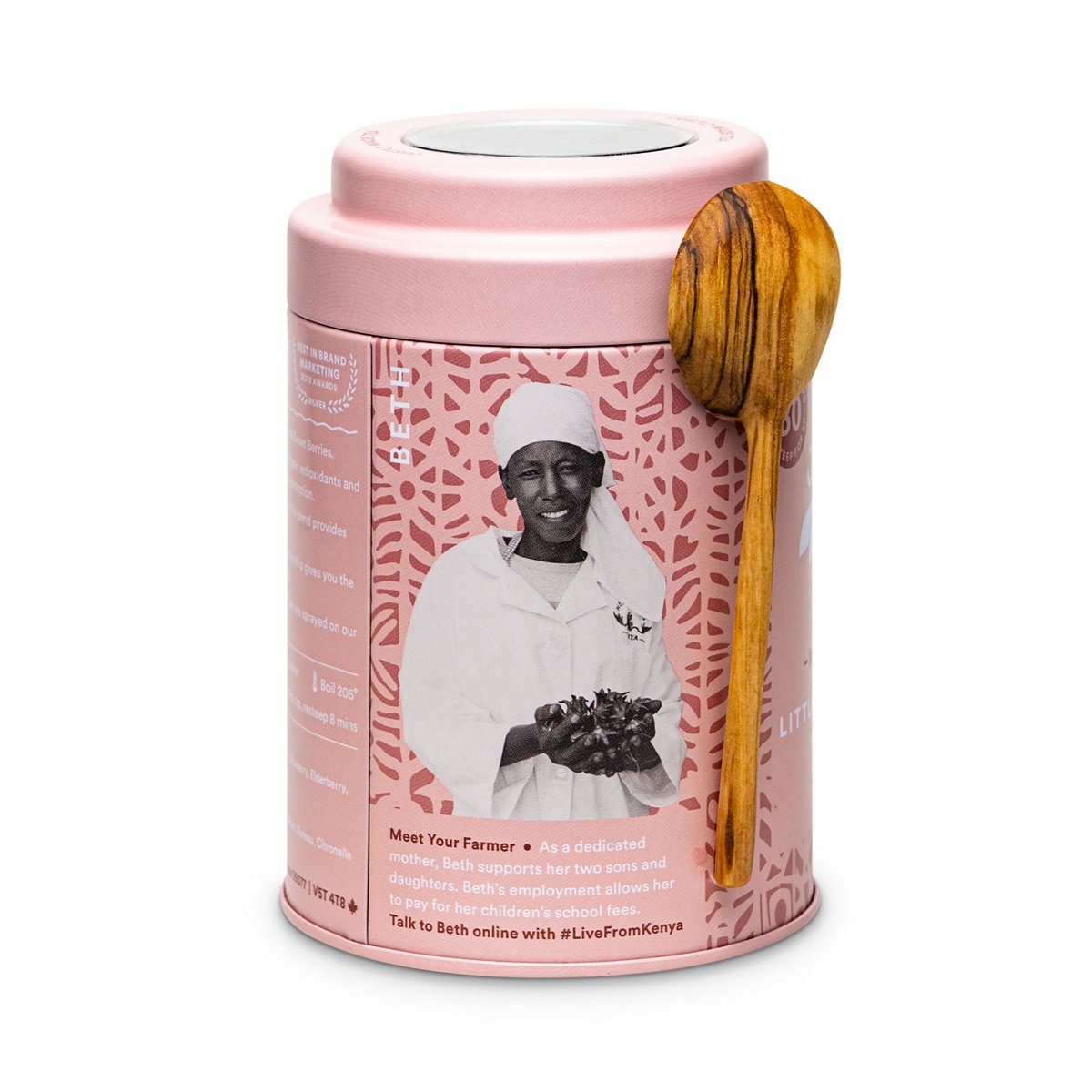 justea | Lille bær Hibiscus | 90 gram | 40/80 kop| Løs te | Økologisk| Fair Trade | Ikke-GMO