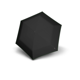 Neon black ultra-light duomatic umbrella from Knirps. Compact and durable design with automatic open and close function.