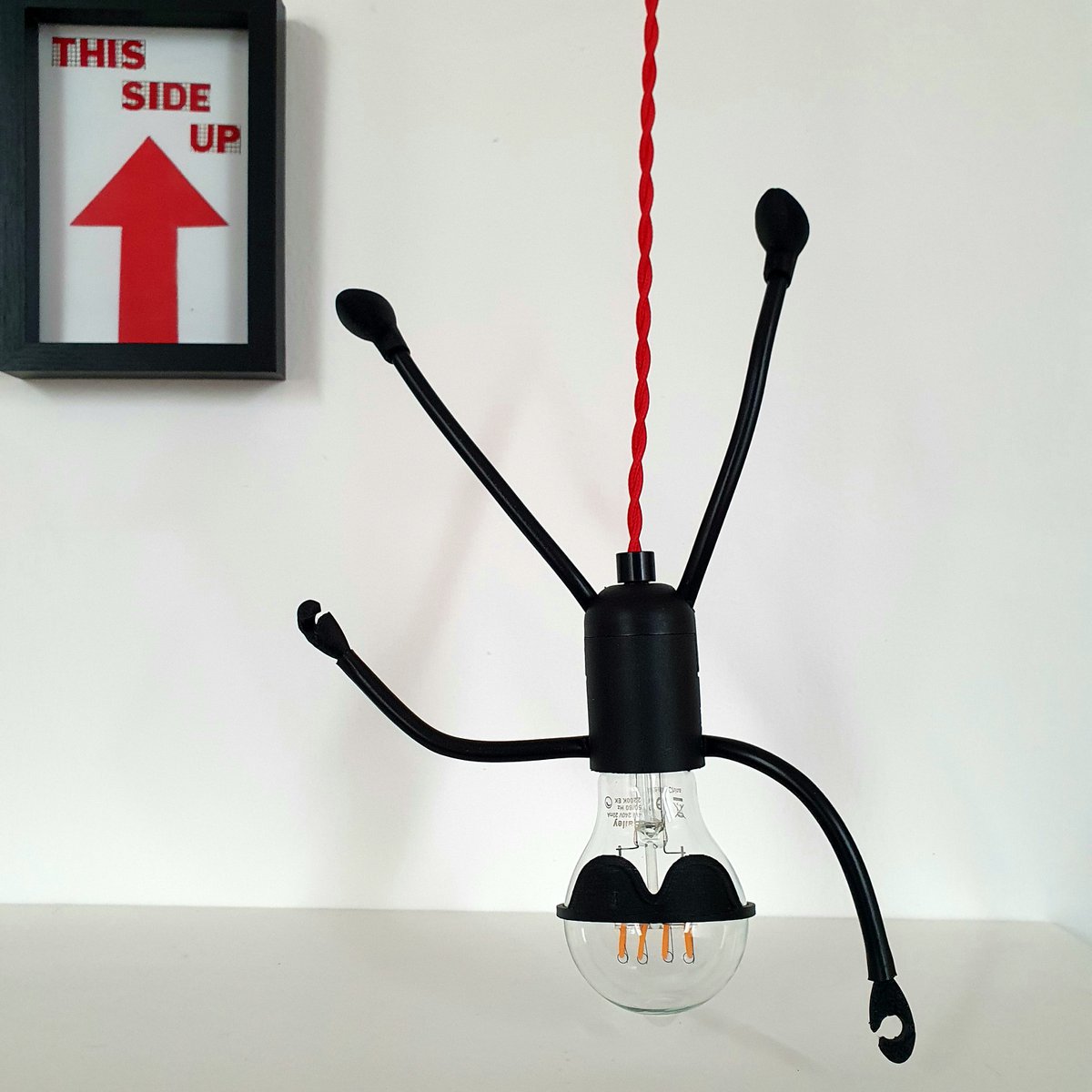 M. Bright One | Lampe suspendue | Cordon 75 cm ressemble à une vraie corde | Facilement réglable en hauteur