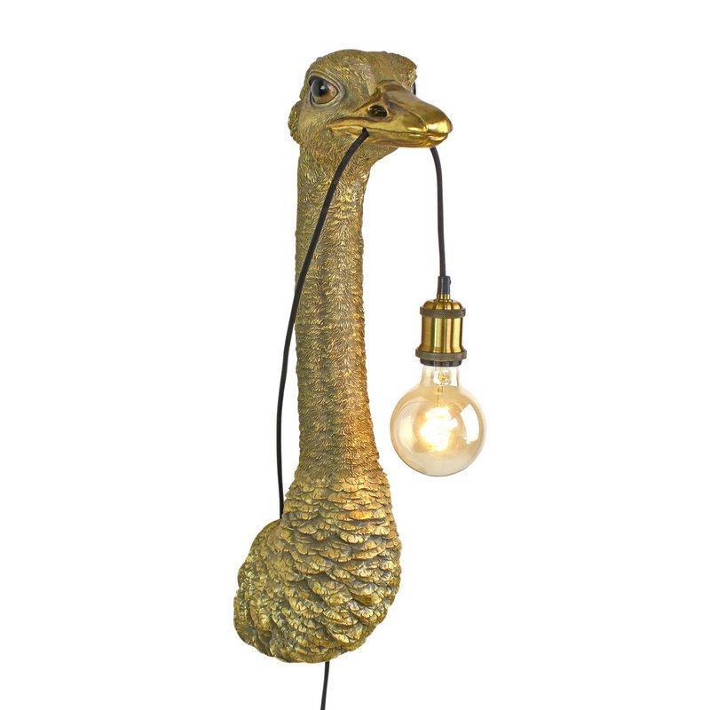 Franz Josef aplique, dorado, poliresina, 24,5x18,5x72 cm