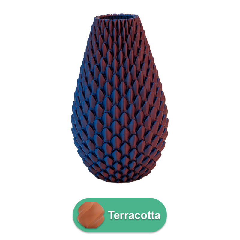 Myraka 3D vase - 3D printet vase - Bæredygtig PLA - Velegnet til kunstige blomster