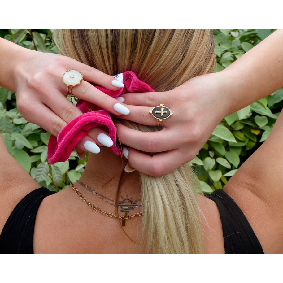 Malinowa Scrunchie