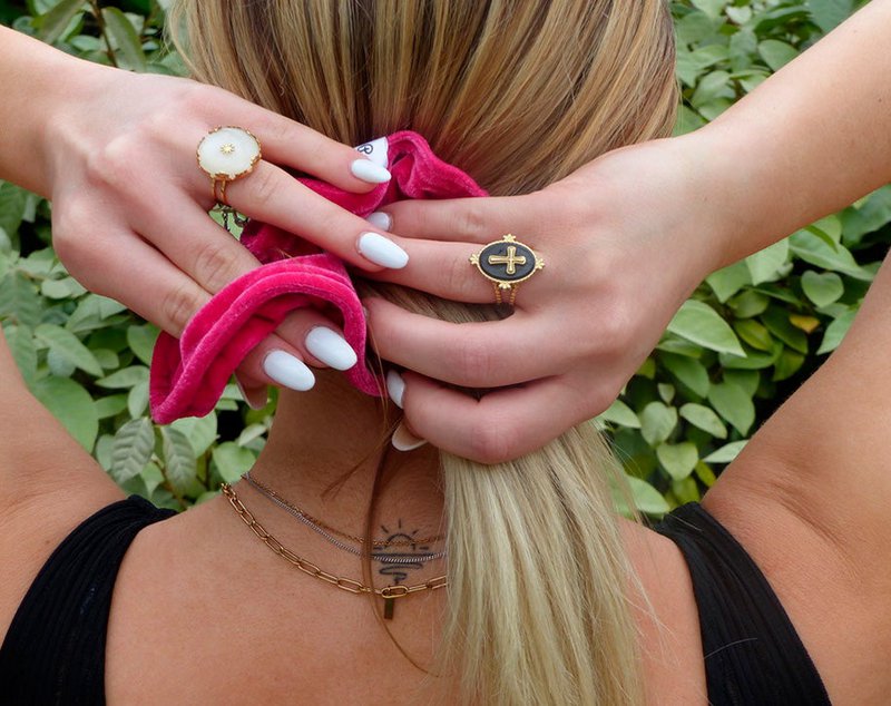Raspberry Scrunchie