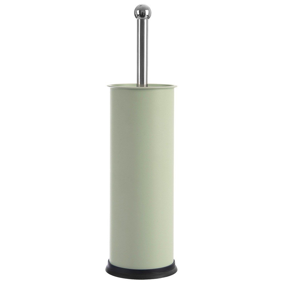 Szczotka toaletowa z metalowym zielonym zielonym 10x38,5 cm