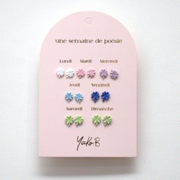 Offer of 20 poetic earrings cards