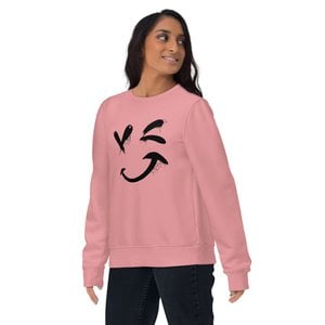 smile unisex organic sweater