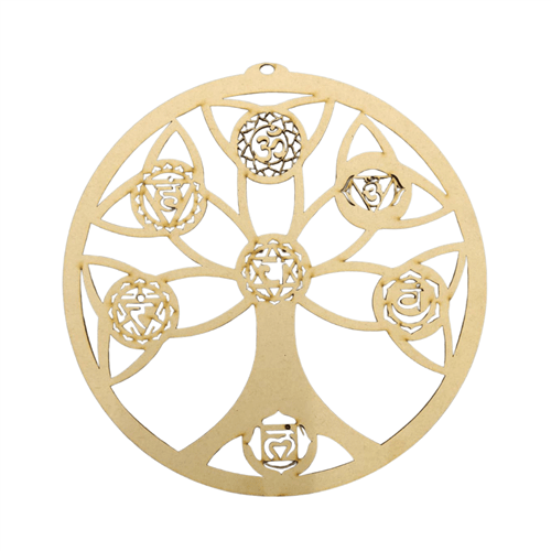 MDF griglia albero della vita e 7 chakra
