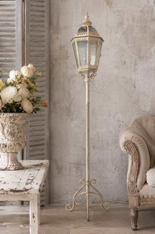 Lámpara de pie Lantern h 164x26 cm estilo shabby chic