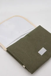 Matelas à langer en tissu pour bébé, terre cuite