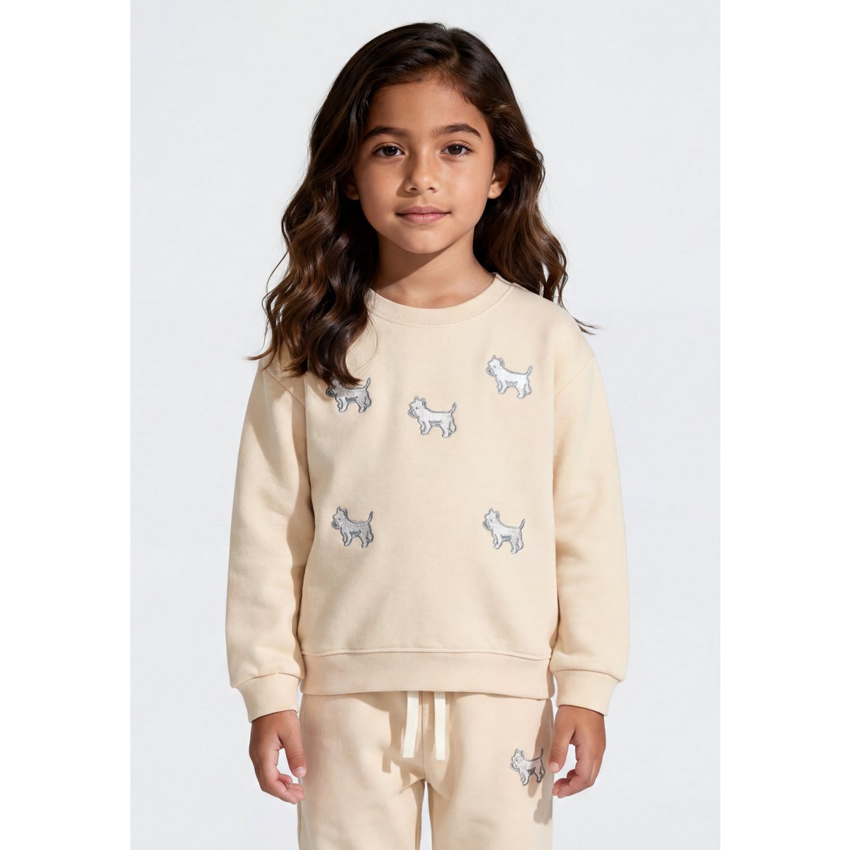 Sweat Enfant Terrier Blanc