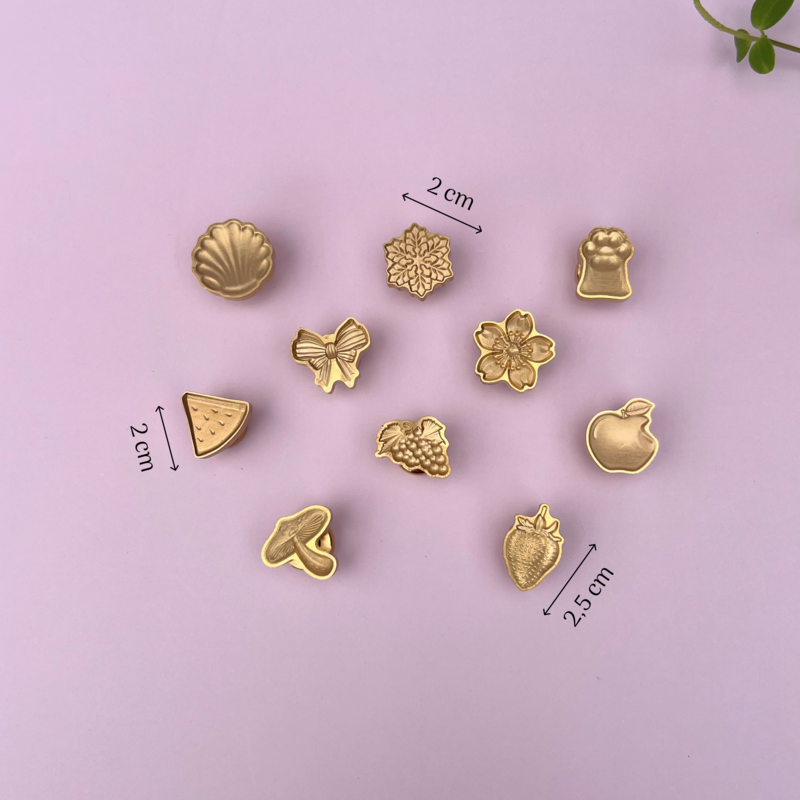 Mini mezcla de sellos de cera 3D con mango - Sello de cera de sellado